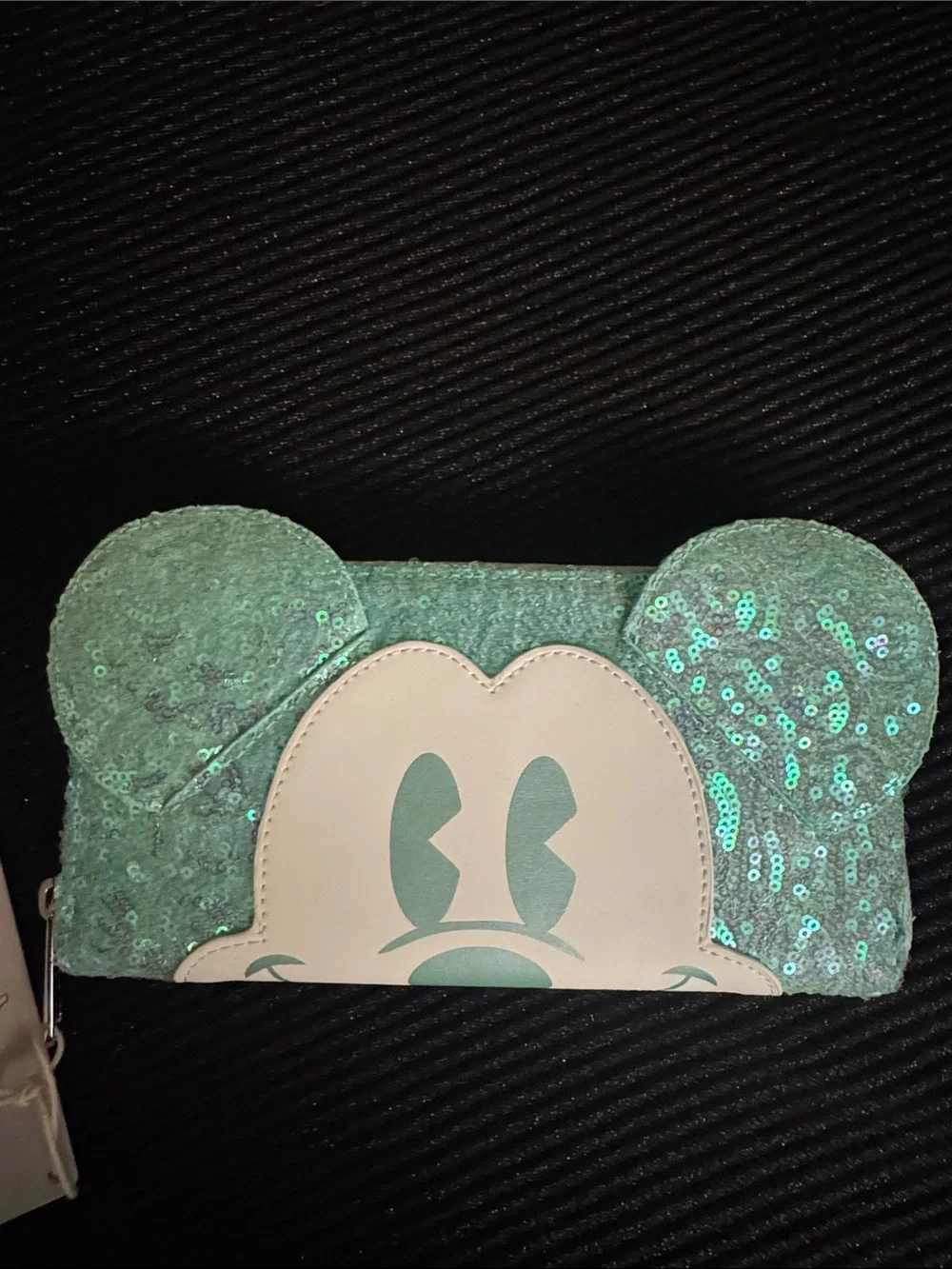 Loungefly Mint and White Disney Mickey Zip Wallet